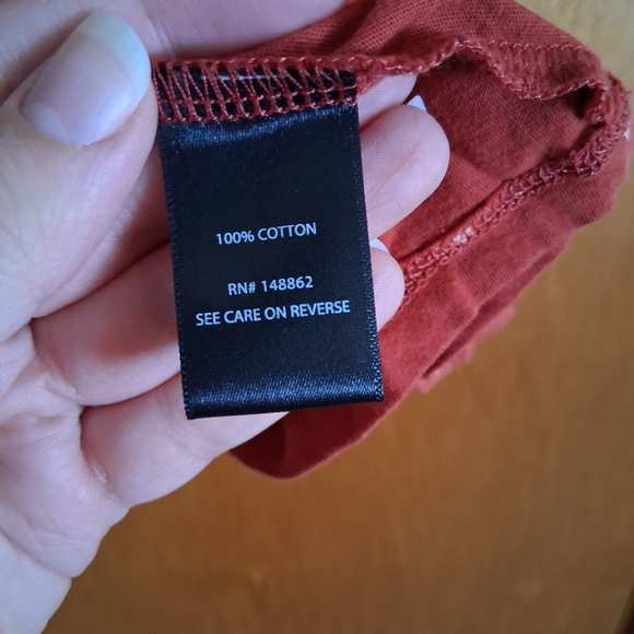 Torrid Vintage Cotton Jersey V Neck Relaxed Tie Front Top Size 5 - Picture 5 of 6